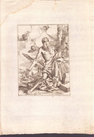 Giulio Carpioni (Venezia, 1613 - Vicenza, 1679) 
San Girolamo nel deserto 
 