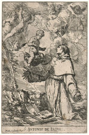 Giulio Carpioni (Venezia, 1613 - Vicenza, 1679) 
Sant'Antonio da Padova 
 