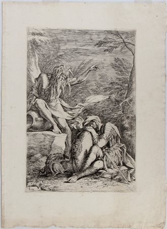 Salvator Rosa (Napoli, 1615 - 1673) 
Il riposo di Enea 
 
