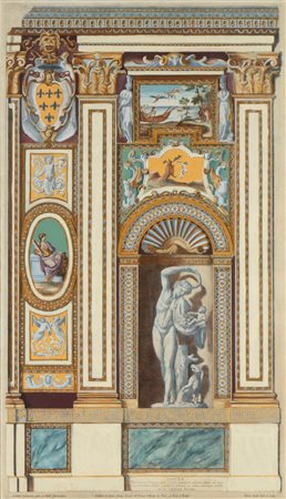 Pietro Aquila (1630 - 1692) 
Galeriae Farnesianae icones, tab. I, da Annibale Carracci 
 