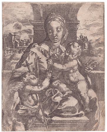 Gerolamo Imperiale (Genova? Napoli?, c. 1639 - ) 
Madonna col Bambino 
 