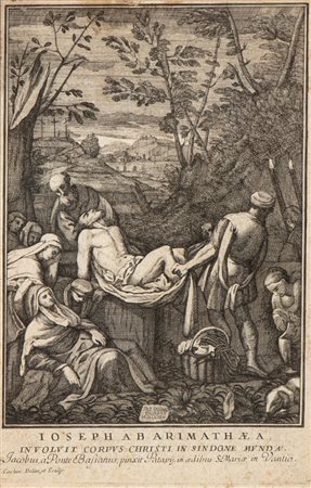 Noël Robert Cochin (1655 ca. - 1695 ca.) 
La deposizione, da Jacopo Bassano 
 