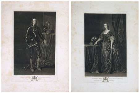 Pieter van Gunst (1658 ca. - 1731 ca.) 
Charles the First King of Great Britain | Henrietta Maria Queen of Great Britain 
 