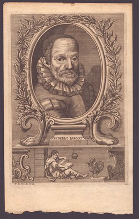 Francesco de Grado (Napoli, 1663 - 1733) 
Ritratto di Federico Barocci 
 