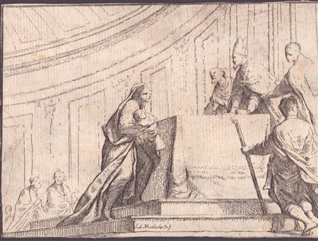 Lo Spagnoletto (Bologna, 1665 - Bologna, 1747) 
Giudizio di Salomone 
 