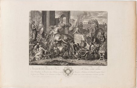 Pierre Picault (1680 - 1711) 
L’ingresso trionfale di Alessandro Magno in Babilonia, da Charles Le Brun 
 
