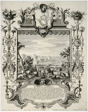 Johann August Corvinus (1683 - 1738) 
La conquista di Pizzighettone, da Paul Decker 
 