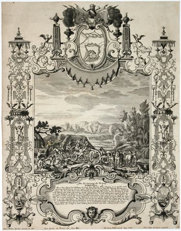 Johann August Corvinus (1683 - 1738) 
La conquista di Tortona, da Paul Decker 
 