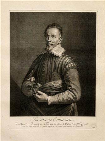 Nicolas de Larmessin III (1684 - 1755) 
Portrait de Comedien 
 