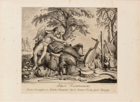 Hamlet Winstanley (1698 - 1756) 
Amor Scientiarum, da Anthony van Dyck e Frans Snyders 1728 ca.
 