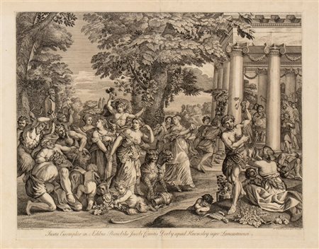Hamlet Winstanley (1698 - 1756) 
Un baccanale, da Pietro da Cortona 1728 ca.
 
