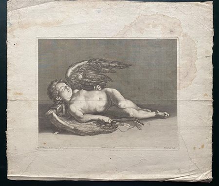 Theodore Verkruys (fl. 1707 - 1739) 
Cupido dormiente, da Caravaggio 
 