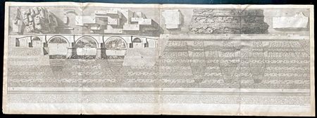 Giovanni Battista Piranesi (Mogliano Veneto, 1720 - Venezia, 1778) 
Avanzo del Mausoleo d'Elio Adriano Imp.re  oggi ... Castel Sant'Angelo 
 