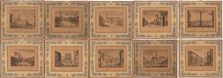 Pio Panfili (1723 - 1812) 
Dieci vedute di Bologna 
 