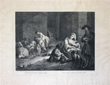 Pellegrino De Colle (Belluno, 1737  - Venezia , 1812) 
Il grand'affetto che natura ispira... 
 