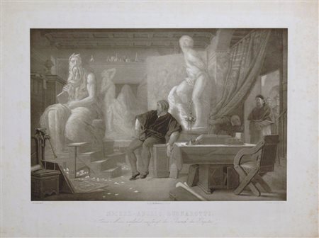  
Michelangelo Buonarrotti nello studio 
 