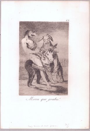 Francisco Goya (1746 - 1828) 
¡Miren que graves! 
 