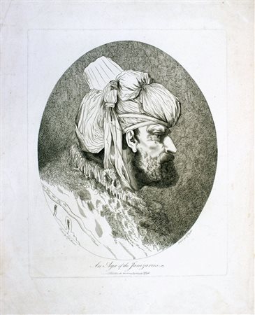 Robert Blyth (ca. 1750 - 1784) 
An Aga of the Janizaries, da John Hamilton Mortimer 1779
 