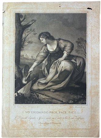 Francesco Rosaspina (1762 - 1841) 
I vo' griadndo pace, pace, pace, da Guercino 
 