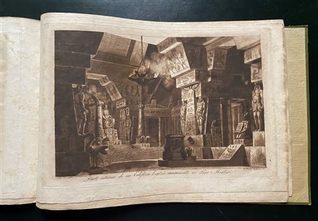 Francesco Inghirami (1772 - 1846) 
Collezione di otto disegni per decorazioni teatrali inventati dal sig. Luigi Tasca Fiesole 1820
 