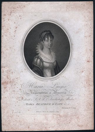 David Weiss (1775 - 1846) 
Maria Luigia Imperatrice d'Austria, da Bernhard von Guérard 1808
 