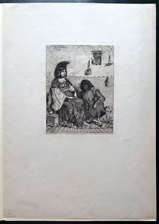 Eugène Delacroix (1798 - 1863) 
Juive d'Alger 
 