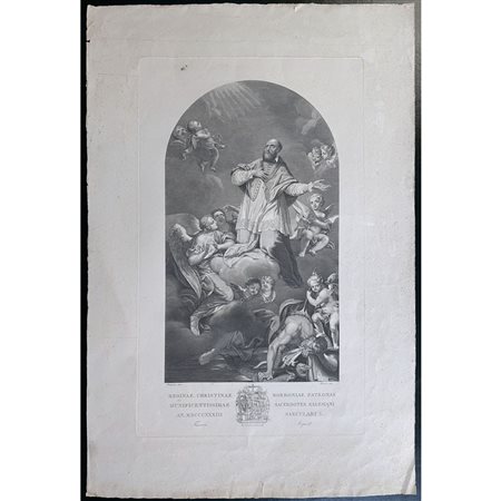 Agostino Lauro (1806 - 1876) 
Gloria di San Francesco di Sales 
 