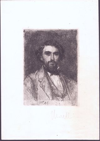 DOMENICO MORELLI (Napoli, 1823 - 1901) 
Autoritratto 
 