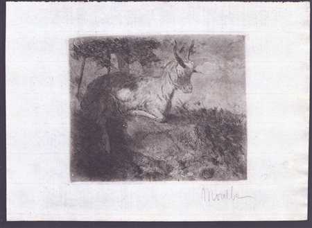 DOMENICO MORELLI (Napoli, 1823 - 1901) 
Capretta 
 