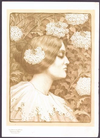 Paul Berthon (Villefranche-sur-Saône,, 1872 - Sceaux, 1934) 
Donna di profilo, da "Les Maitres de L'Affiche" 
 