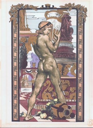 Maurice Desvallières (Parigi, 1857 - 1926) 
Porteur d'Amphore 
 