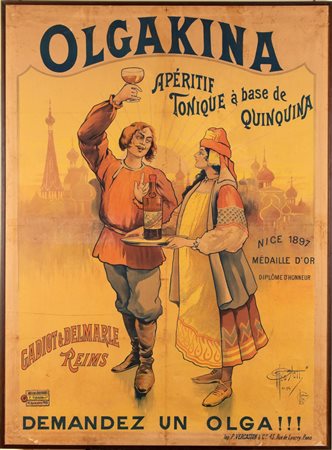 Louis Charbonnier (1874 - 1935) 
OLGAKINA Apéritif Tonique à base de Quinquina 
 