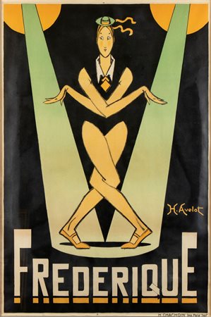 Henri Avelot Pittore (Saint-Germain-en-Laye, 1873 - Parigi, 1935) 
Frederique 1927
 