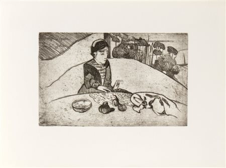 Paul Gauguin - Armand Seguin (Parigi, 1848 - Hiva Oa, 1903) , (1869 - 1903) 
Femme au figues 1899
 