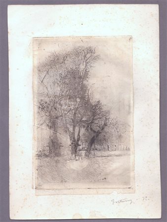 Mariano Fortuny y Marsal (Reus, 1838 - Roma, 1874) 
Alberi (Villa Borghese) 1872
 