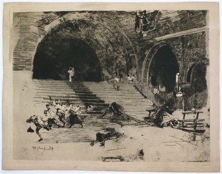 Mosè Bianchi (Monza, 1840 - Monza, 1904) 
Un miracle 1874
 