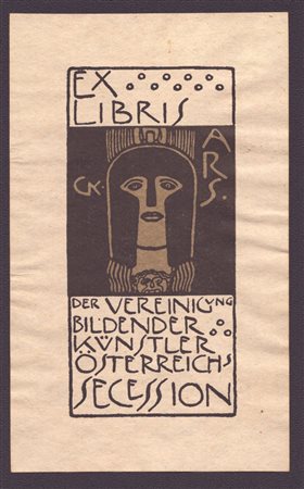 GUSTAV KLIMT (Baumgarten, 1862 - Vienna, 1918) 
Ex libris der Vereinigung bildender Künstler Österreichs Secession 1898
 