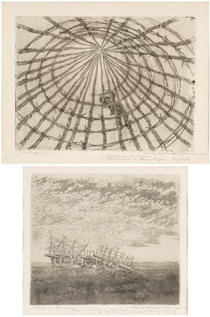 Carlo Alberto Petrucci (Roma, 1881 - 1963) 
Paesaggi di primavera | Il ragno 
 