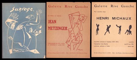  
Tre inviti Galerie Rive Gauche 1951
 