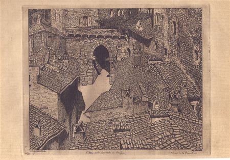 Benvenuto Disertori (1887 - 1969) 
L'Arco della Mandola in Perugia 
 