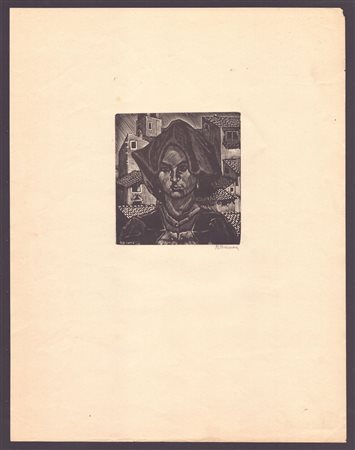 REMO BRANCA (Sassari, 1897 - Roma, 1988) 
Donna sarda 
 