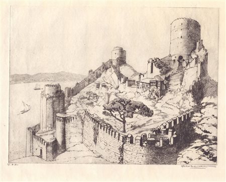 Fabio Mauroner (Tissano, 1884 - Venezia, 1948) 
Isola del Giglio, Toscana 
 