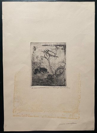 LUIGI BARTOLINI (Cupramontana, 1892 - Roma, 1963) 
La rosa e il calabrone 1940
 