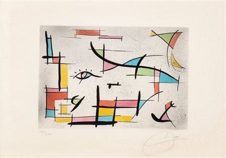 JOAN MIRÒ (Barcellona, 1893 - Palma de Mallorca, 1983) 
Composizione 
 
