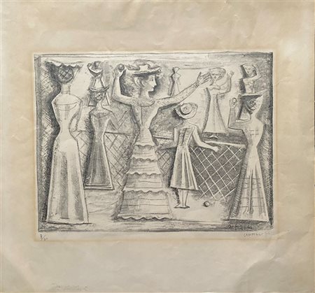 MASSIMO CAMPIGLI (Berlino, 1895 - Saint-Tropez, 1971) 
Il gioco della palla 1944
 
