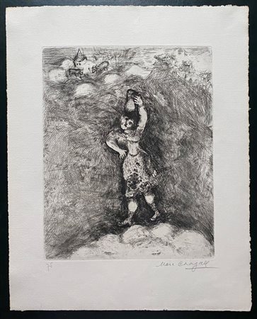 MARC CHAGALL (Lëzna, 1887 - San Paolo di Venza, 1985) 
La Laitière et le Pot au lait 
 