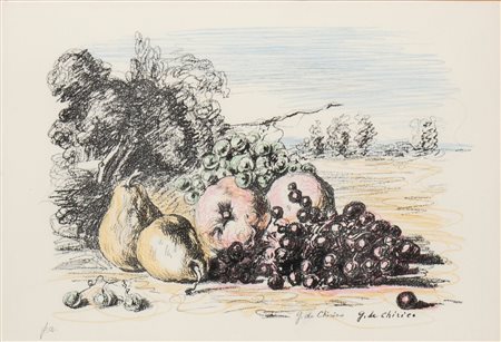 GIORGIO DE CHIRICO (Volo, 1888 - Roma, 1978) 
Natura morta 1964
 