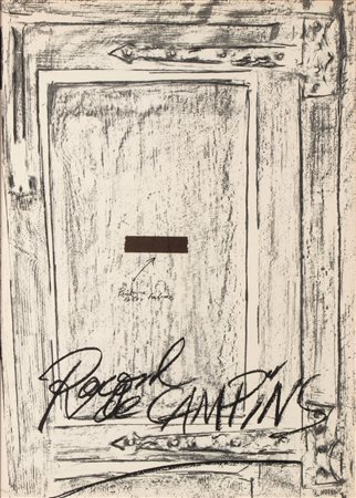 ANTONI TAPIES (Barcellona, 1923 - 2012) 
Senza titolo 1974
 