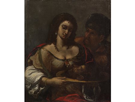 Scuola italiana (XVII Secolo) Salome Olio su tela (Rintelato) 67x79 cm