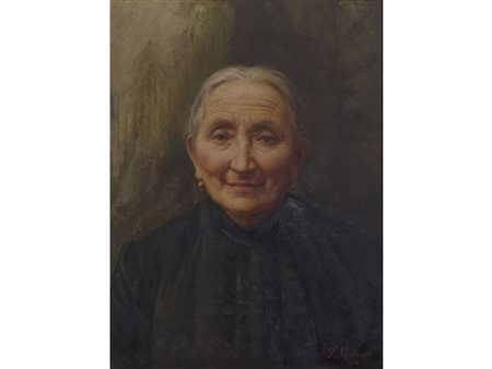 Salvatore Maldarelli (Napoli 1866-Milano 1935) Ritratto di signora Olio su...